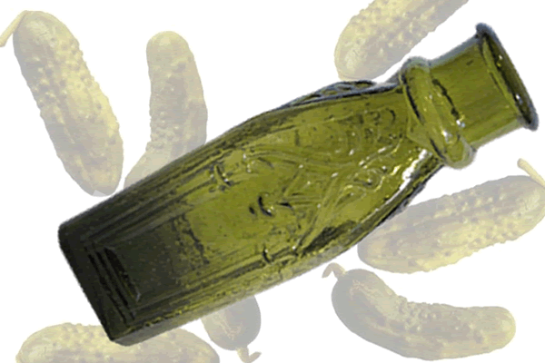 Rare OLIVE GREEN cathedral pickle fetches a sweet $11,100