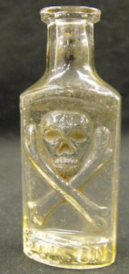 Rare patent poison bottle